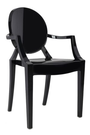 Krzesło LOUIS czarne - poliwęglan znajdziesz w ofercie sklepu internetowego plantip.pl