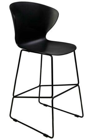 Krzesło barowe ALI czarny - polipropylen