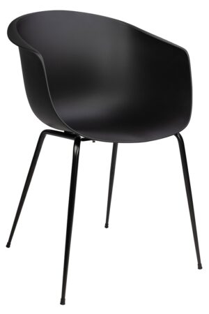 Krzesło RALF czarne - polipropylen