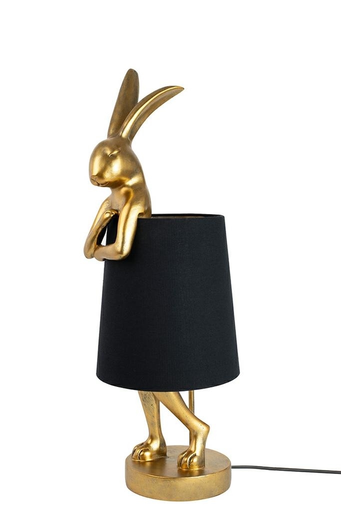 53470_lampa_rabbit_black_68_1 KARE lampa stołowa RABBIT 68 cm złota / czarna znajdziesz w ofercie sklepu internetowego plantip.pl