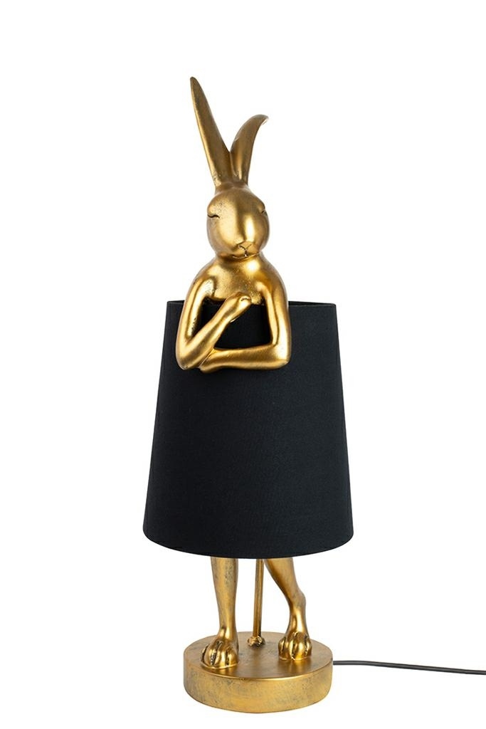 53470_lampa_rabbit_black_68_2 KARE lampa stołowa RABBIT 68 cm złota / czarna znajdziesz w ofercie sklepu internetowego plantip.pl