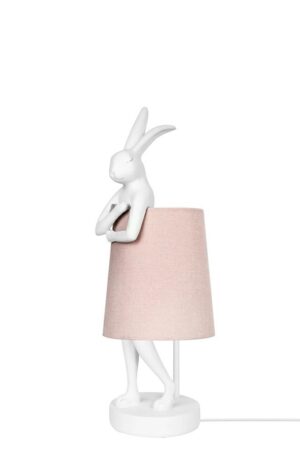 KARE lampa stołowa RABBIT 50 cm  biała / różowa znajdziesz w ofercie sklepu internetowego plantip.pl