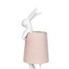 KARE lampa stołowa RABBIT 50 cm biała / różowa znajdziesz w ofercie sklepu internetowego plantip.pl