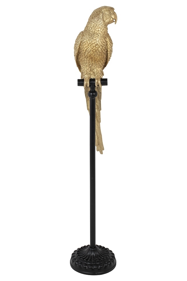 61630_parrot_116cm KARE dekoracja stojąca PARROT 116 cm złota znajdziesz w ofercie sklepu internetowego plantip.pl