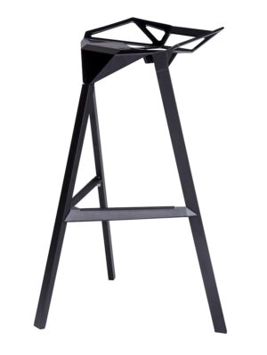 Krzesło barowe SPLIT PREMIUM czarne - aluminium znajdziesz w ofercie sklepu internetowego plantip.pl