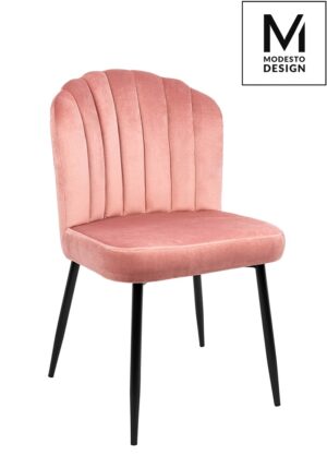 MODESTO krzesło RANGO różowe - welur