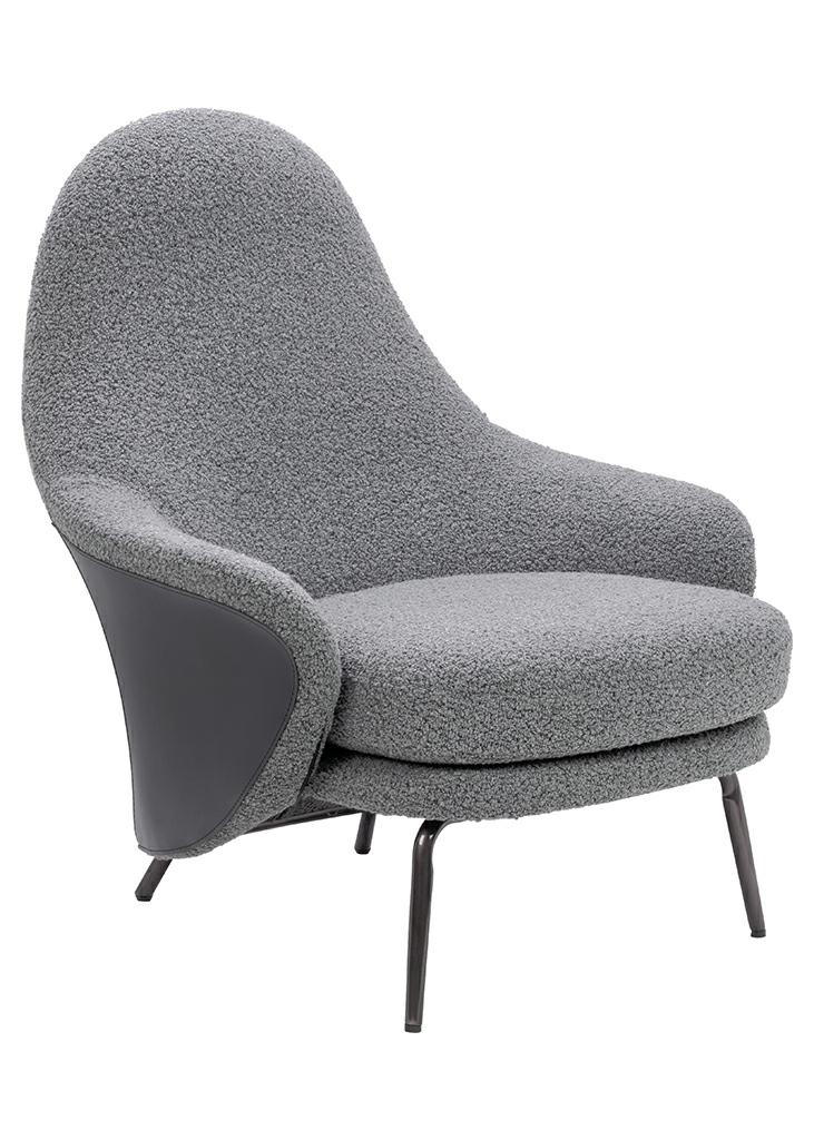 HE493-3.A-02.RM14_lobby_2_1 Fotel LOBBY TEDDY szary - stal nierdzewna