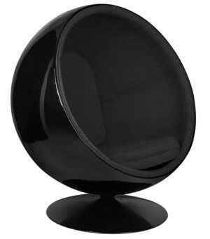 Fotel BALL BLACK czarny znajdziesz w ofercie sklepu internetowego plantip.pl