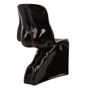 Krzesło HER czarne - włókno szklane lakierowane znajdziesz w ofercie sklepu internetowego plantip.pl