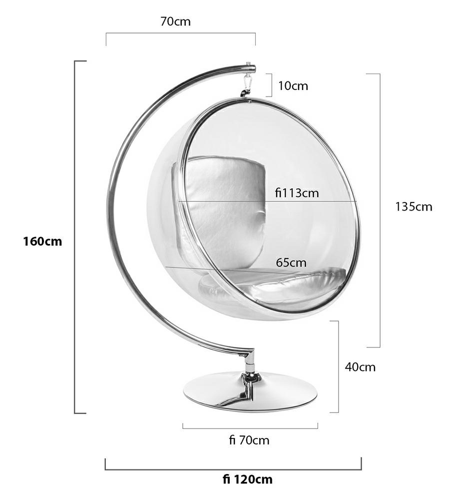 JH-200.13W_JH-200.36W_bubble_size_8 Fotel BUBBLE STAND poduszka atramentowa - podstawa chrom