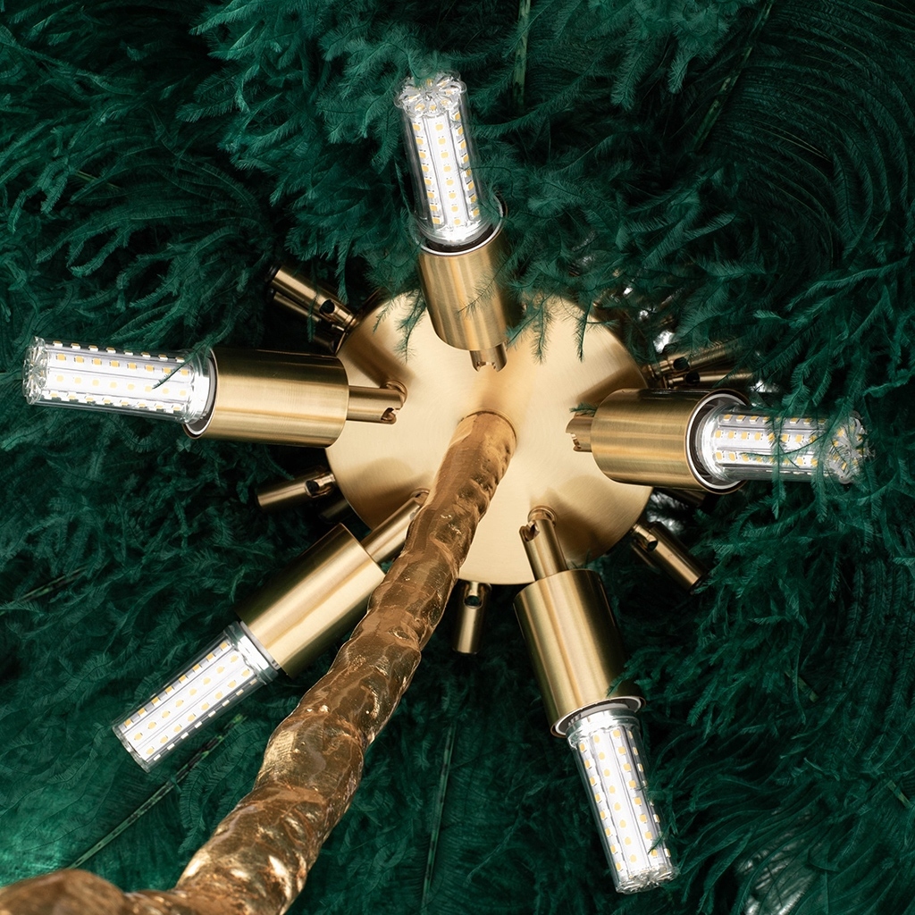 JL0019.GREEN_tiffany_green_6 Lampa podłogowa TIFFANY 175 zielona mosiądz / naturalne pióra znajdziesz w ofercie sklepu internetowego plantip.pl