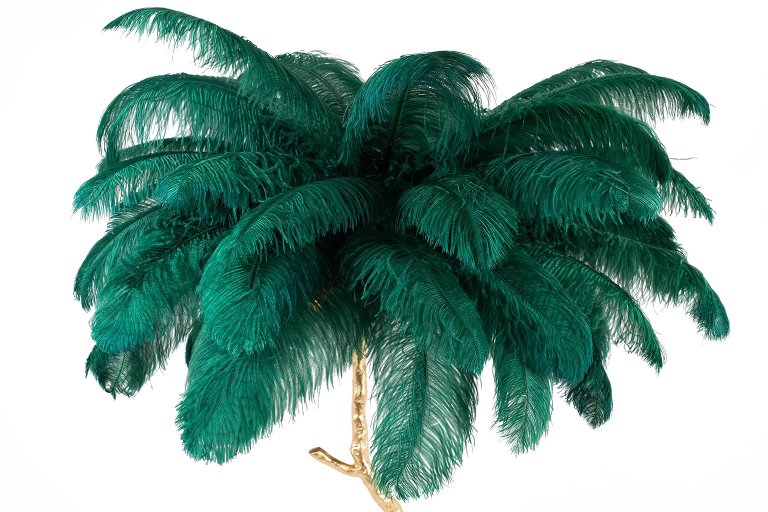 JL0019.GREEN_tiffany_green_7 Lampa podłogowa TIFFANY 175 zielona mosiądz / naturalne pióra znajdziesz w ofercie sklepu internetowego plantip.pl