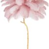 Lampa podłogowa TIFFANY 175 różowa mosiądz / naturalne pióra znajdziesz w ofercie sklepu internetowego plantip.pl