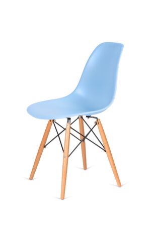 Krzesło DSW WOOD jasny niebieski.12 - podstawa drewniana bukowa znajdziesz w ofercie sklepu internetowego plantip.pl