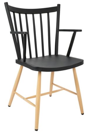 Krzesło MILA ARM czarne znajdziesz w ofercie sklepu internetowego plantip.pl