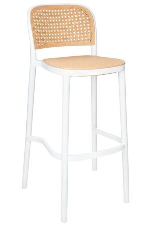Krzesło barowe WICKY białe znajdziesz w ofercie sklepu internetowego plantip.pl