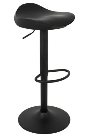 Krzesło barowe FLINT regulowane czarne znajdziesz w ofercie sklepu internetowego plantip.pl