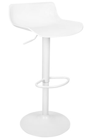 Krzesło barowe SNAP BAR regulowane białe znajdziesz w ofercie sklepu internetowego plantip.pl