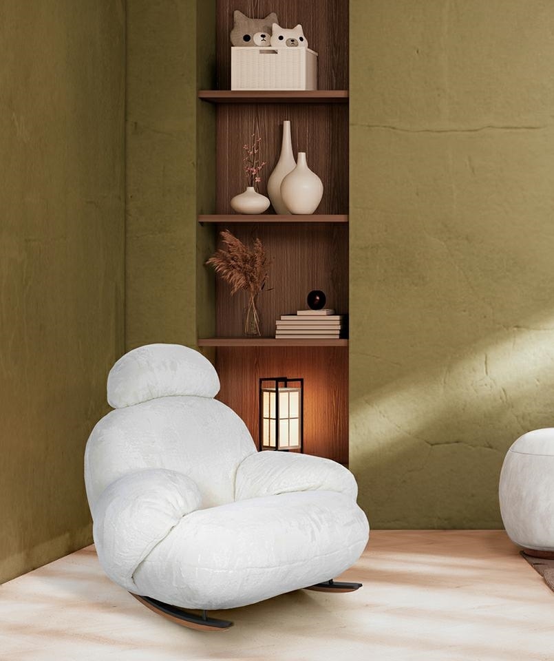 Wabisabi style living interior Concept Green japanese room.3D rendering