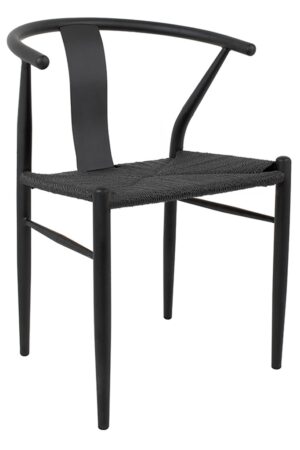 Krzesło WISHBONE METAL czarne znajdziesz w ofercie sklepu internetowego plantip.pl