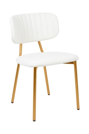 Krzesło FABIOLA BOUCLE białe znajdziesz w ofercie sklepu internetowego plantip.pl