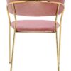Krzesło MARGO brudny róż - welur