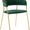 Krzesło MARGO ciemny zielony - welur