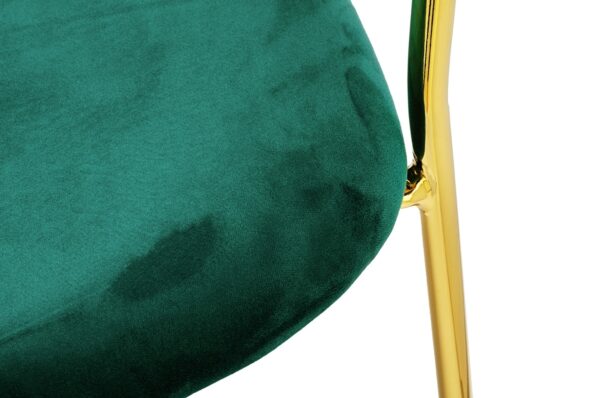 Krzesło MARGO ciemny zielony - welur