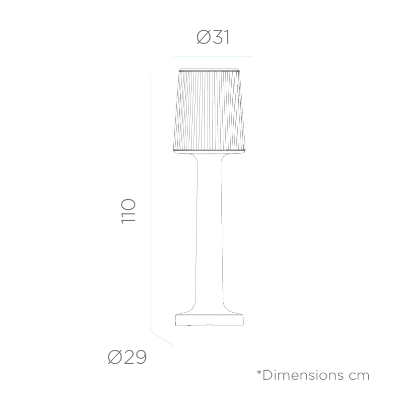 LUMCR110WLNW_5 NEW GARDEN lampa ogrodowa CARMEN 110 BATTERY biała znajdziesz w ofercie sklepu internetowego plantip.pl