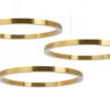 Lampa wisząca RING 100 + 100 + 100 złota na jednej podsufitce znajdziesz w ofercie sklepu internetowego plantip.pl