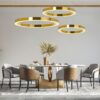 MOOSEE lampa wisząca RING LUXURY 110 złota - LED