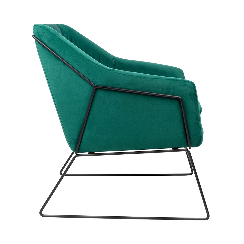 MSE011000308.V35_emma_green_2 Fotel EMMA VELVET ciemny zielony welur - podstawa czarna znajdziesz w ofercie sklepu internetowego plantip.pl