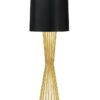 Lampa podłogowa HOLMES złota z czarnym kloszem - metal znajdziesz w ofercie sklepu internetowego plantip.pl