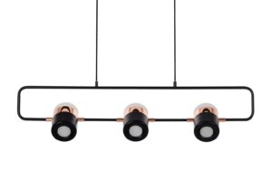 Lampa wisząca BLINK 3 czarna - LED