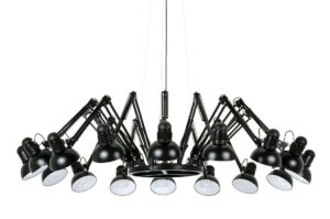 Lampa wisząca RAGNO 16 czarna - aluminium znajdziesz w ofercie sklepu internetowego plantip.pl